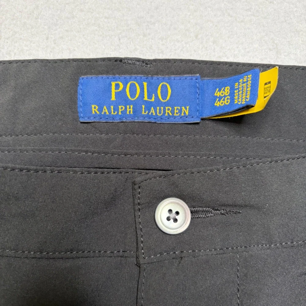 Polo Ralph Lauren Golf Shorts Mens 46 Black Performance Recycled Chino‎